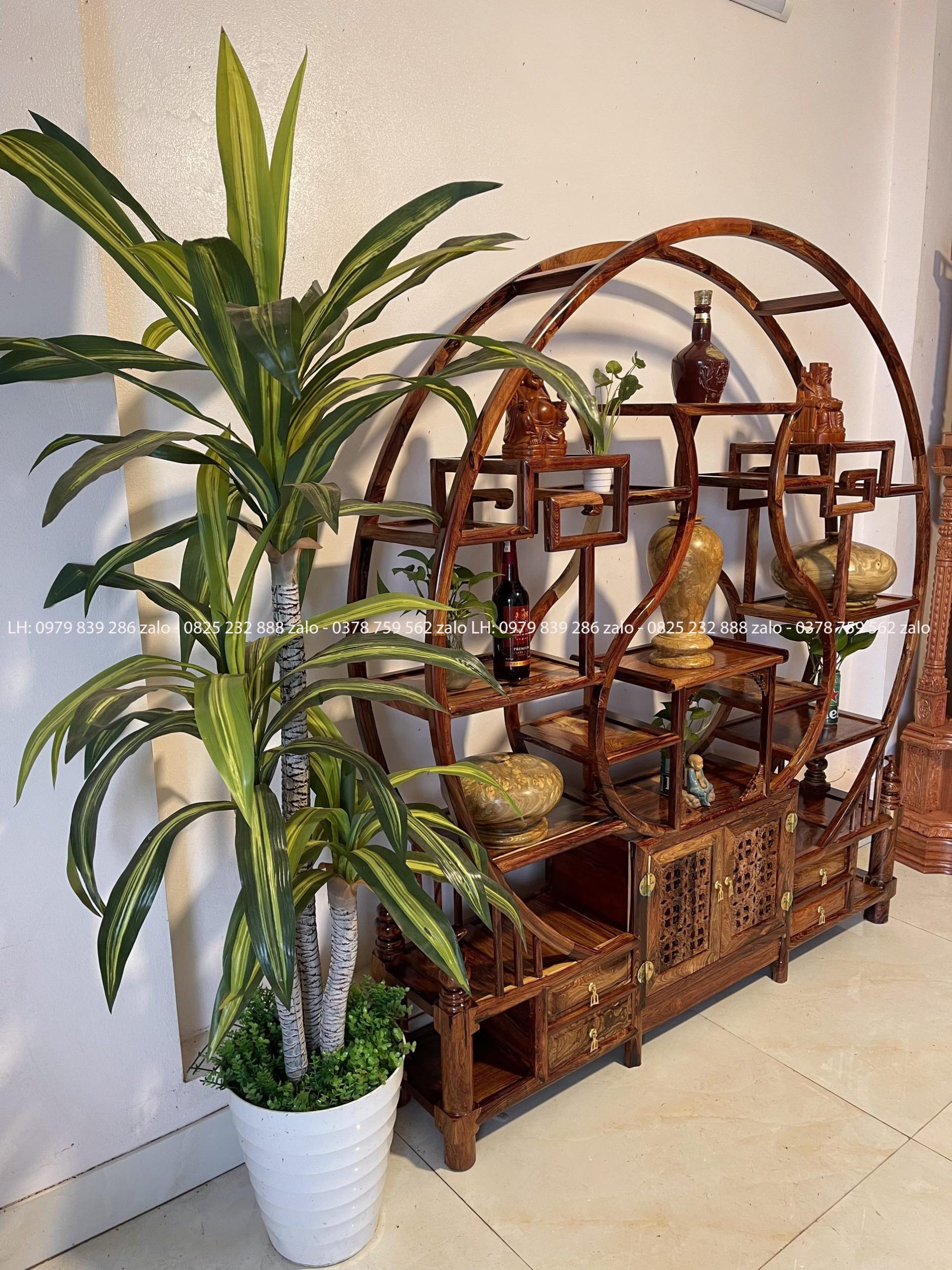 Tủ Kệ Bày Đồ Gỗ Cẩm Vân Đẹp