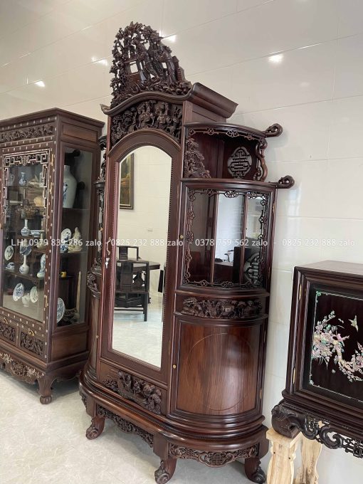 tủ chùa đuc chạm tích đẹp giá hợp lý