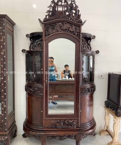 tủ chùa đục chạm tích đẹp giá hợp lý