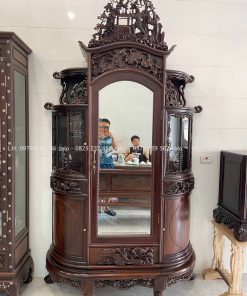 tủ chùa đục chạm tích đẹp giá hợp lý