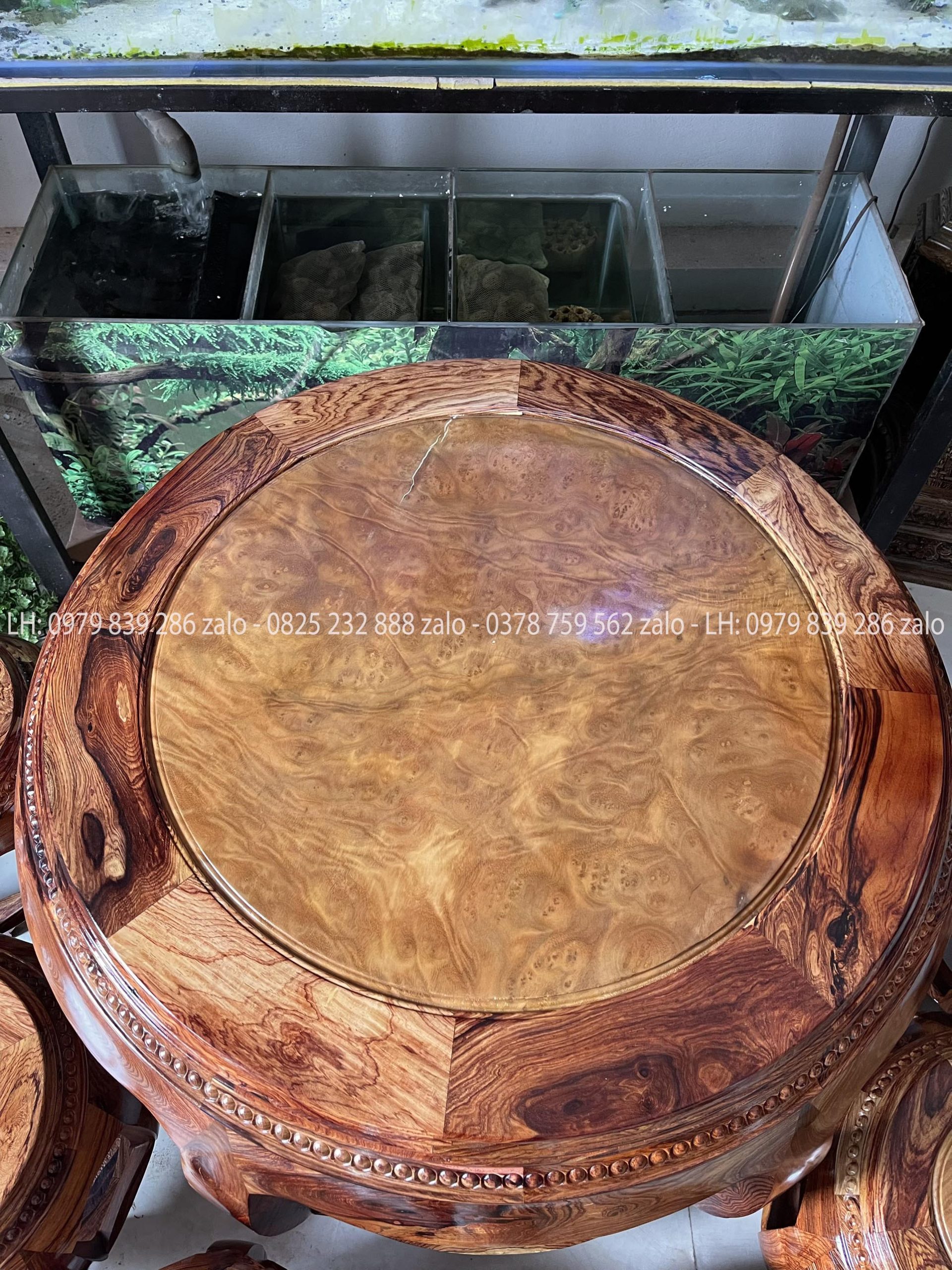 Bộ Nu Trống Gỗ Cẩm Mặt Nu Kháo Vàng