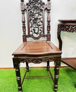 Bộ Ghế Bàn Trà 3 Đục Chạm Đẹp