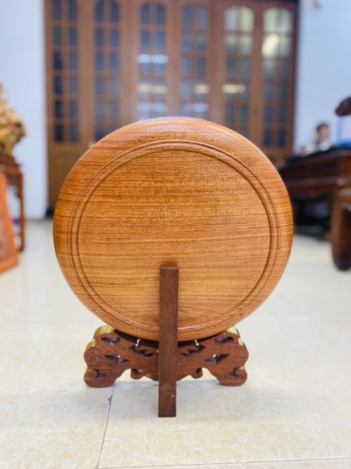 Đĩa Chữ Thọ Gỗ Hương Đá
