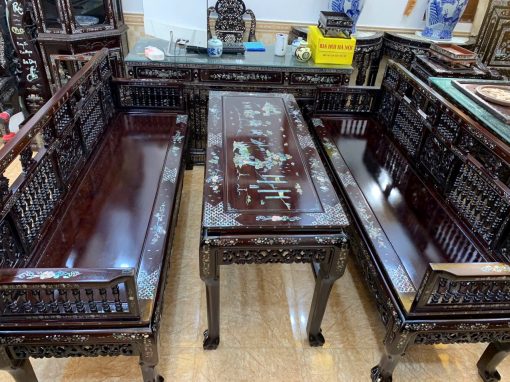 Trường Kỷ Song Tiện Khảm Cẩn Ốc