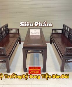 Bộ Trường Kỷ Song Tiện Bàn Dài