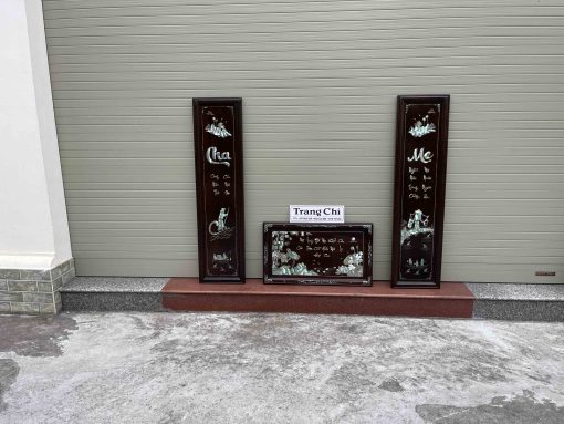 Bộ Đại Tự Cuốn Thư Khảm Ý Nghĩa Về Cha Mẹ