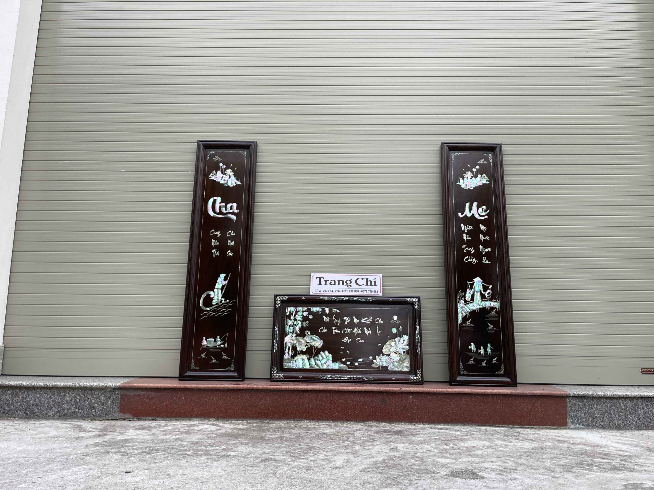 Bộ Đại Tự Cuốn Thư Khảm Ý Nghĩa Về Cha Mẹ