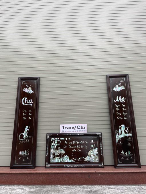 Bộ Đại Tự Cuốn Thư Khảm Ý Nghĩa Về Cha Mẹ