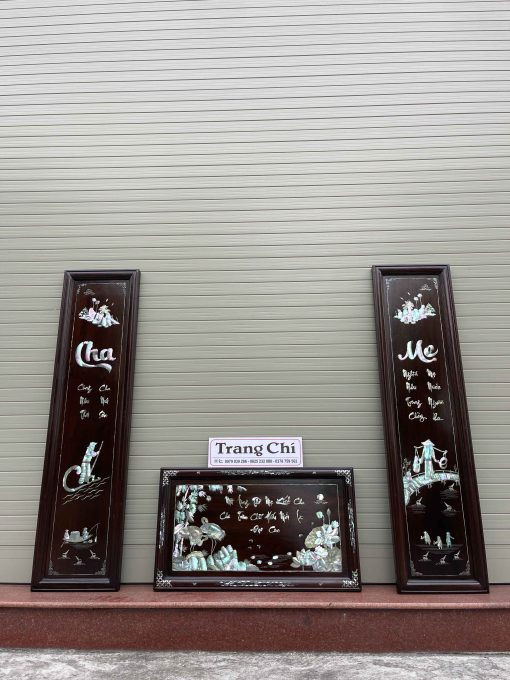 Bộ Đại Tự Cuốn Thư Khảm Ý Nghĩa Về Cha Mẹ