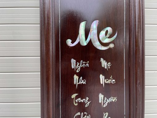 Bộ Đại Tự Cuốn Thư Khảm Ý Nghĩa Về Cha Mẹ