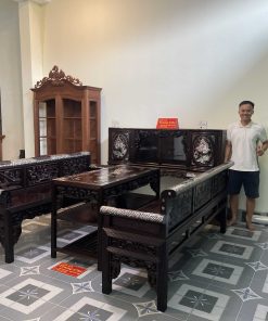 Bộ Trường Kỷ Chạm Tích Khảm Ốc Đẹp