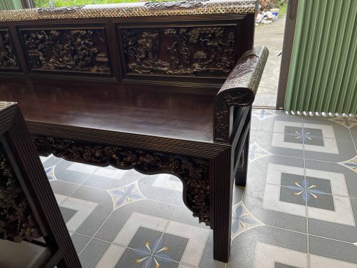 Bộ Trường Kỷ Chạm Tích Khảm Ốc Đẹp