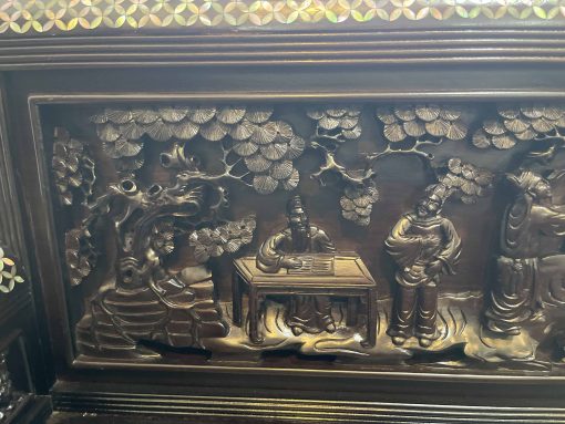Bộ Trường Kỷ Chạm Tích Khảm Ốc Đẹp