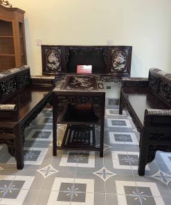 Bộ Trường Kỷ Chạm Tích Khảm Ốc Đẹp