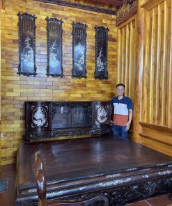 Bộ Trường Kỷ Chạm Tích Khảm Ốc Đẹp