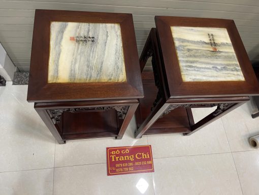 Đôn Ngồi Đôn Kê Đồ Vuông Mặt Đá