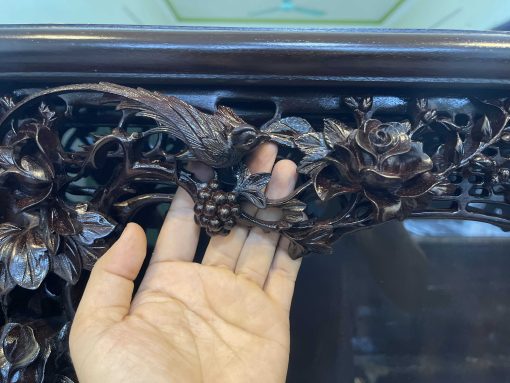 Tủ Chè Gụ Khảm Tích Mẫu Cánh Cong Đẹp