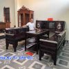 Tủ Chè Gụ Khảm Tích Mẫu Cánh Cong Đẹp