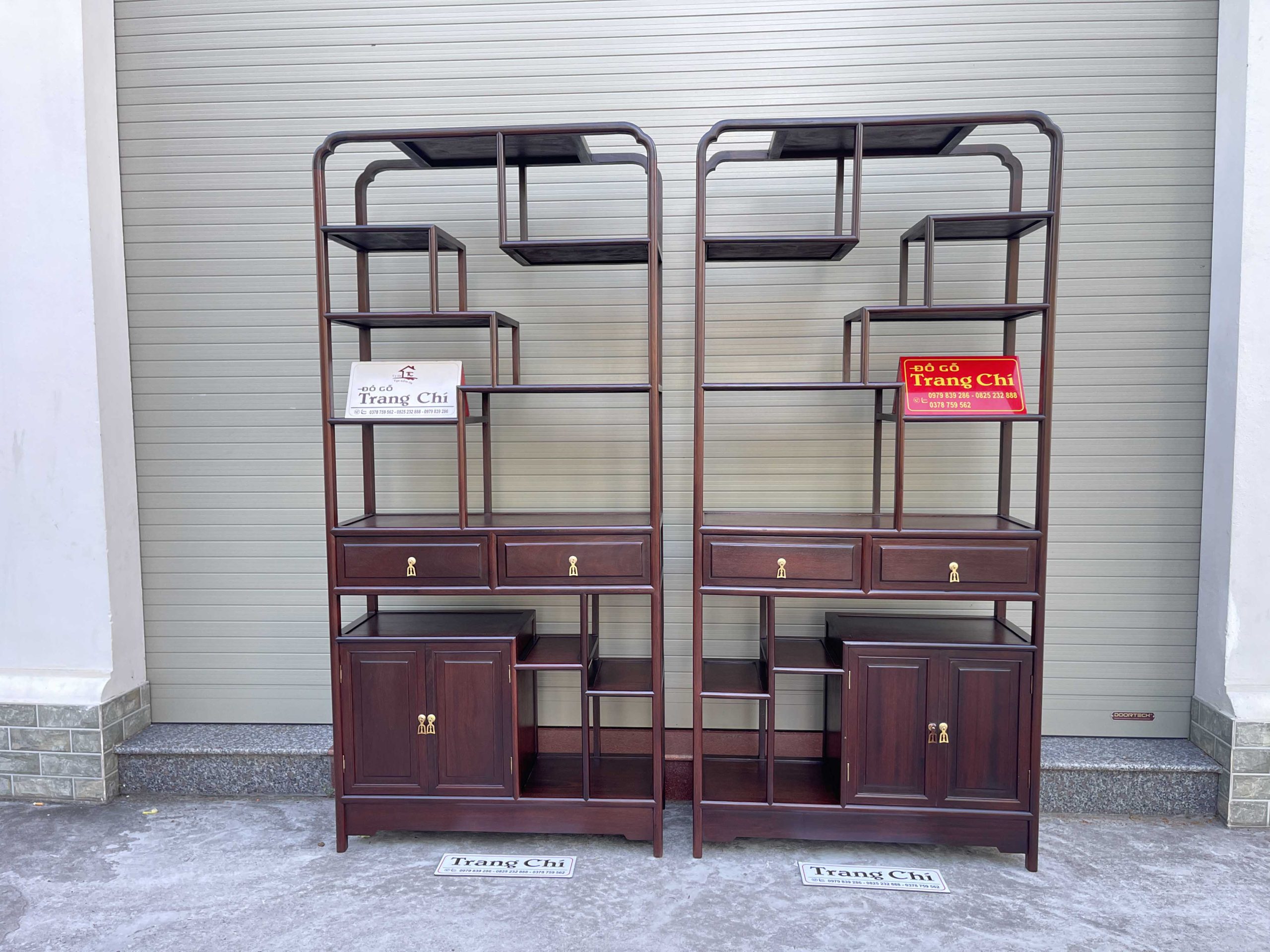 Báo Giá Cặp Kệ Gỗ Trơn Kê Phòng Trà