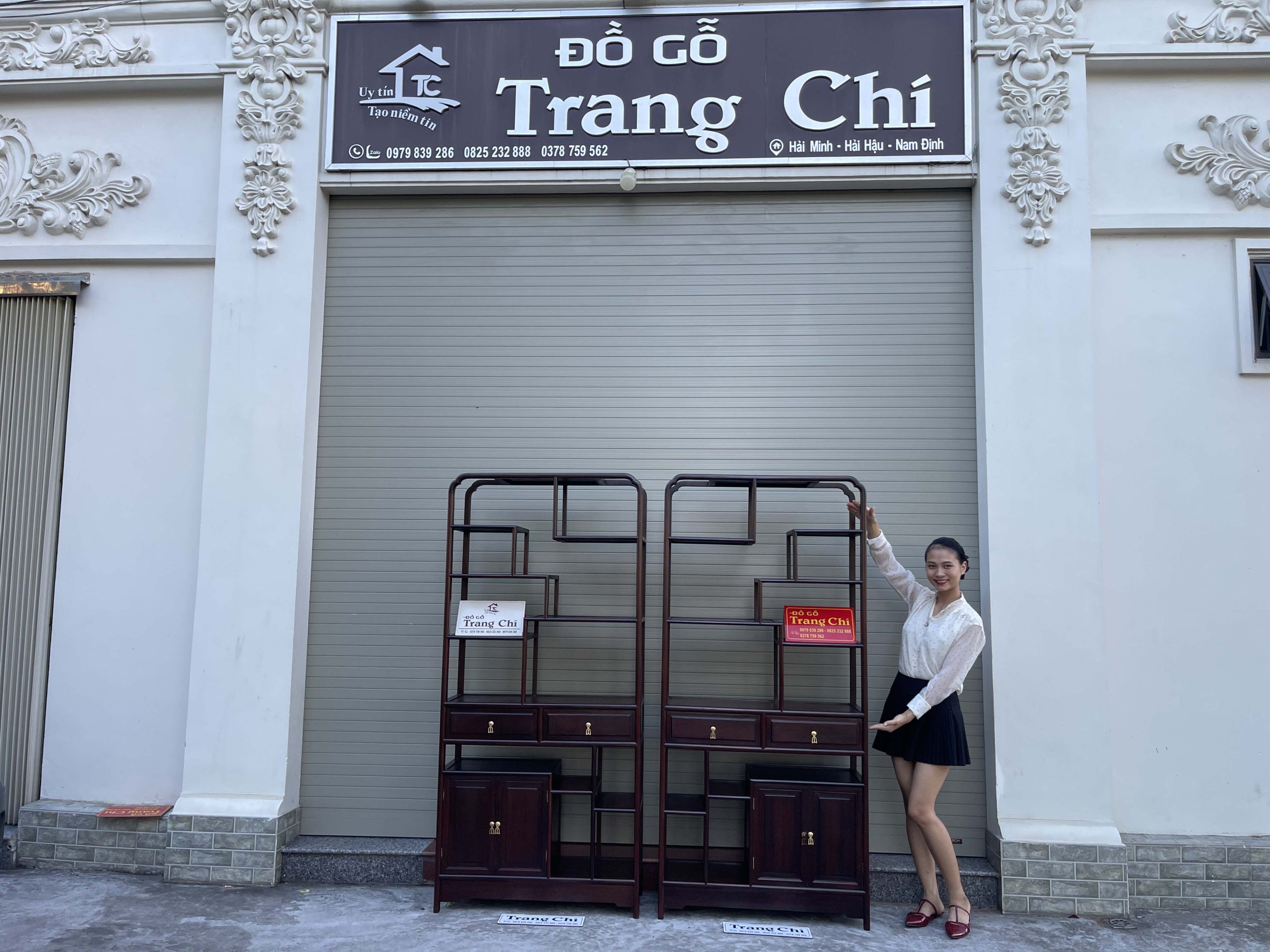 Báo Giá Cặp Kệ Gỗ Trơn Kê Phòng Trà