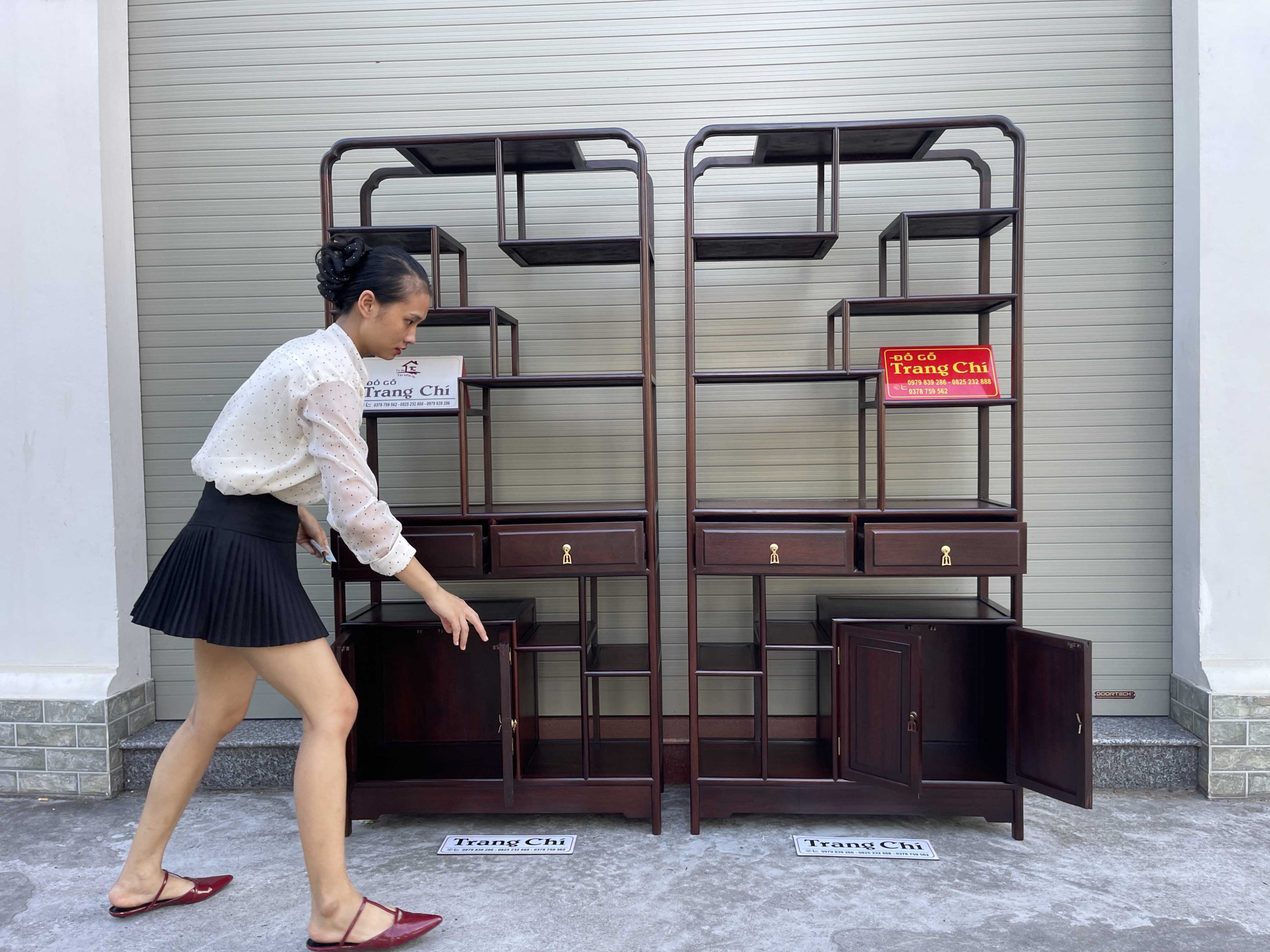 Báo Giá Cặp Kệ Gỗ Trơn Kê Phòng Trà