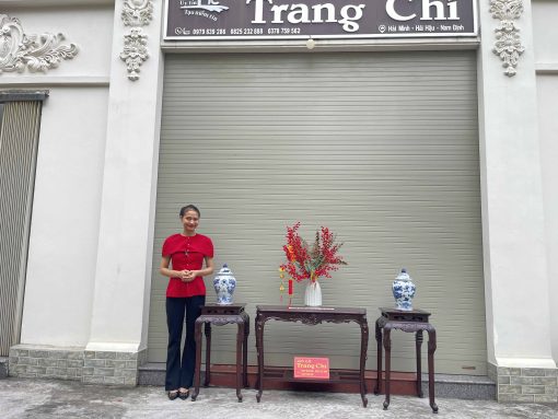 Bộ Bàn Đôn Kê Đồ Gỗ Gụ Đục Chạm Đẹp