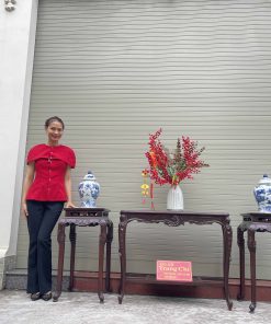 Bộ Bàn Đôn Kê Đồ Gỗ Gụ Đục Chạm Đẹp