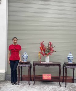 Bộ Bàn Đôn Kê Đồ Gỗ Gụ Đục Chạm Đẹp