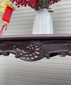 Bộ Bàn Đôn Kê Đồ Gỗ Gụ Đục Chạm Đẹp