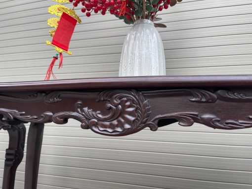 Bộ Bàn Đôn Kê Đồ Gỗ Gụ Đục Chạm Đẹp