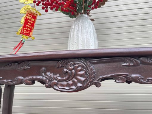 Bộ Bàn Đôn Kê Đồ Gỗ Gụ Đục Chạm Đẹp