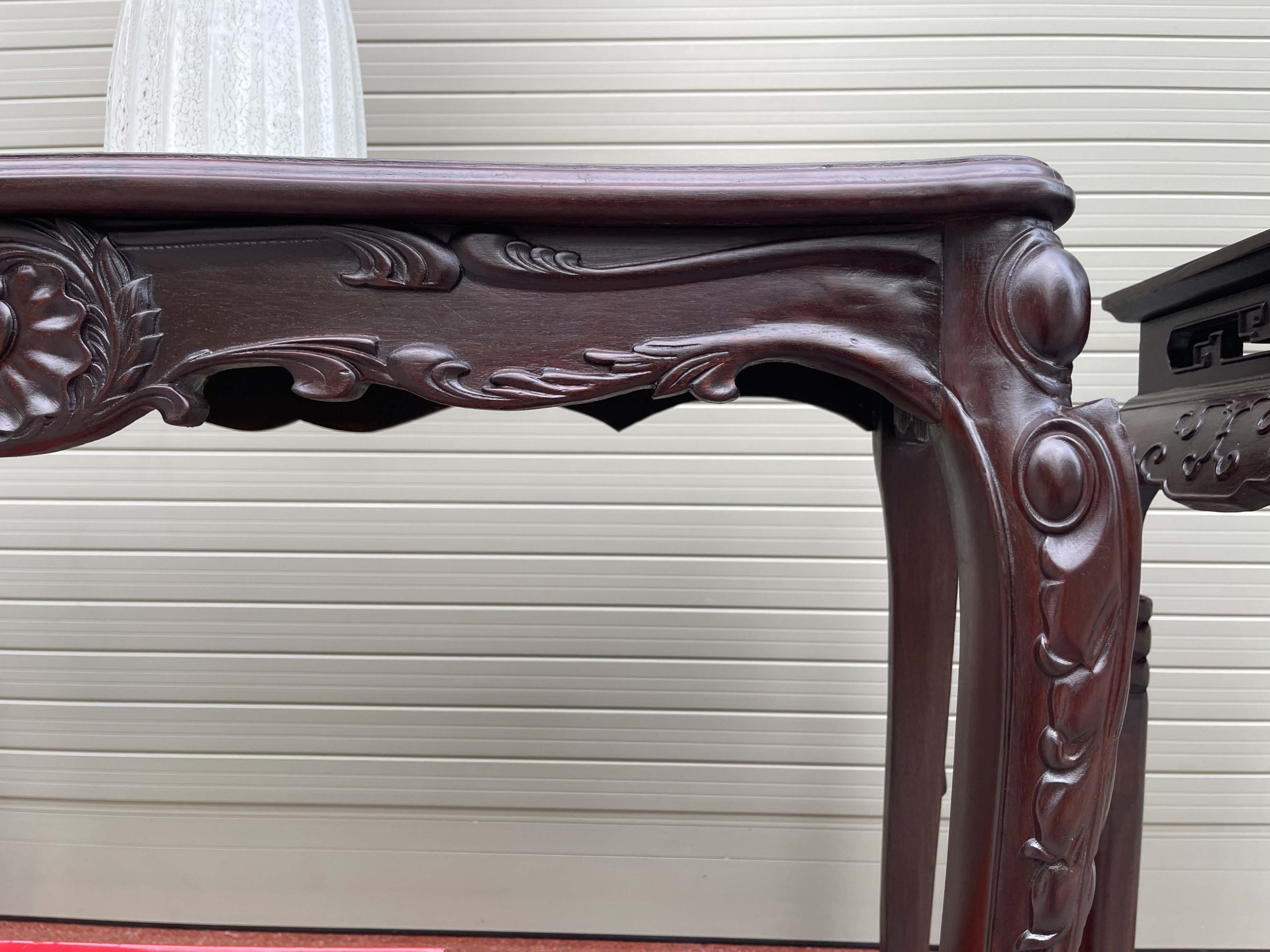 Bộ Bàn Đôn Kê Đồ Gỗ Gụ Đục Chạm Đẹp