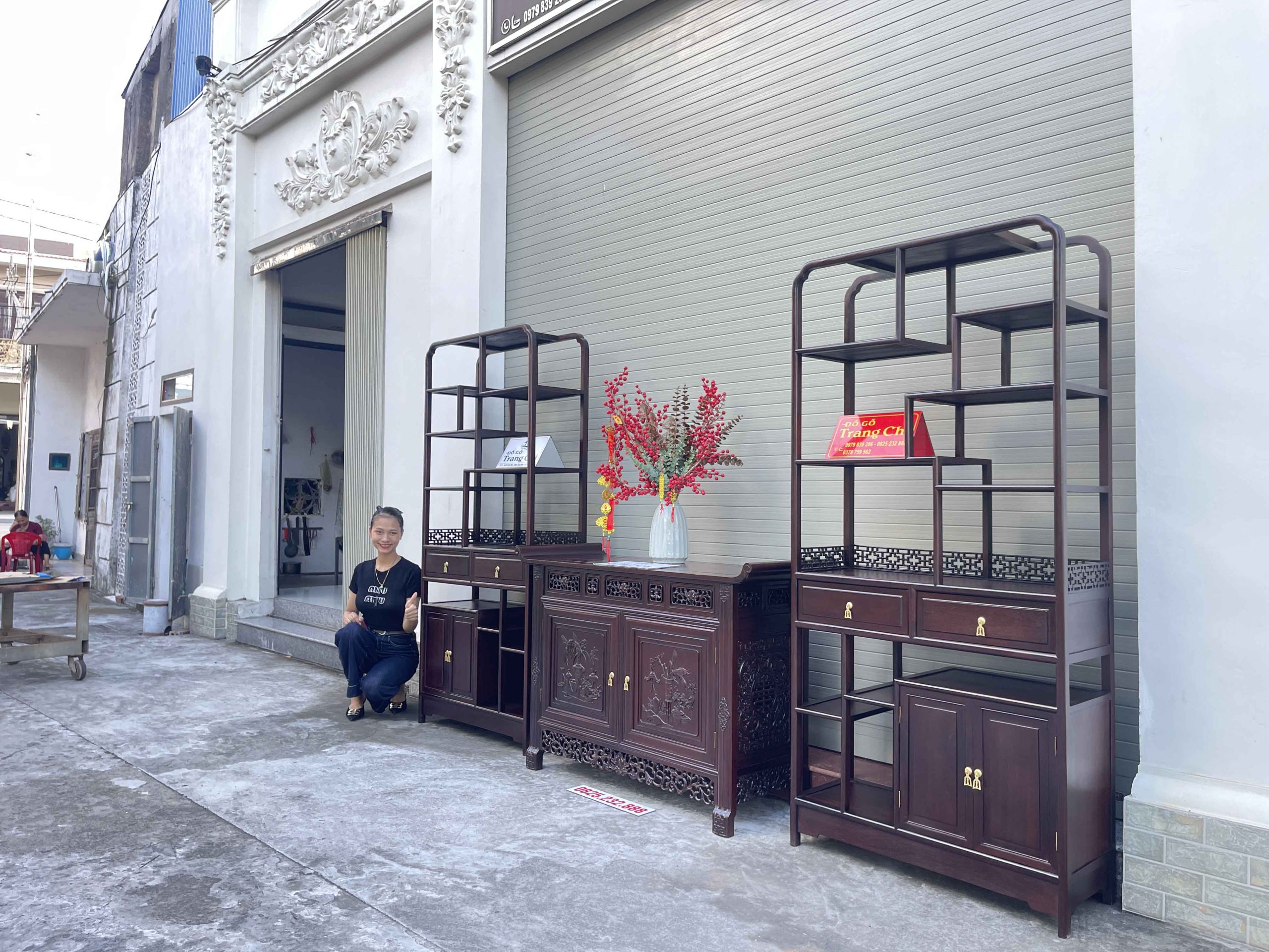 Combo Bàn Kệ 3 Món Bày Đồ Cho Phòng Khách Phòng Trà