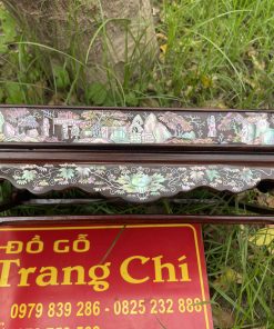 Khay Trà Khảm Tam Cố Thảo Lư Gỗ Trắc