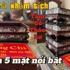 Khay Trà Khảm Tam Cố Thảo Lư Gỗ Trắc