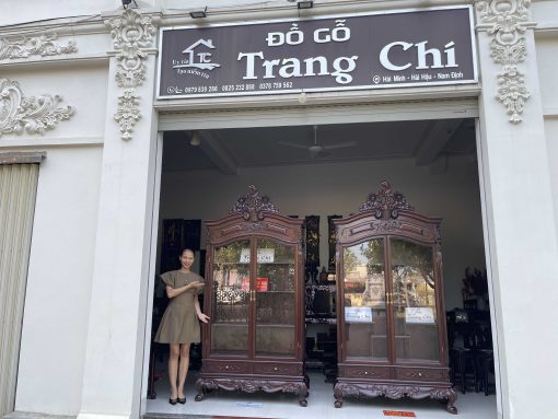 Mẫu Tủ Bày Đồ Louis Tân Cổ Điển