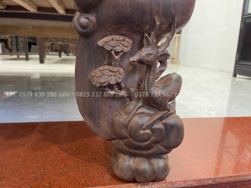 Sập Ngũ Phúc Chân Hươu Gỗ Gụ