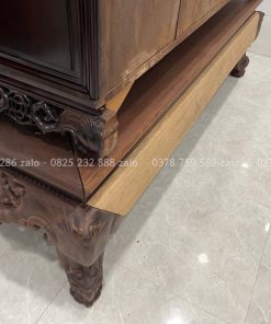 Sập Ngũ Phúc Chân Hươu Gỗ Gụ