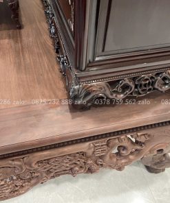 Sập Ngũ Phúc Chân Hươu Gỗ Gụ