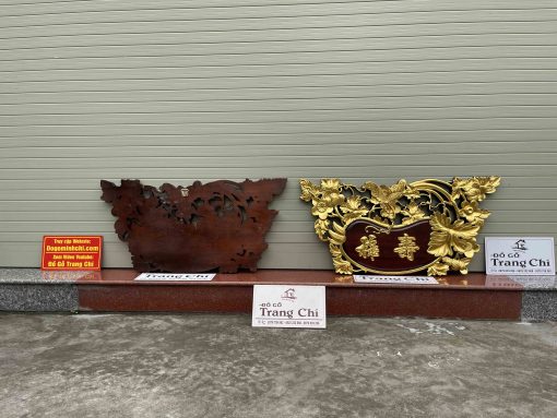 Tranh Chữ Tâm Phúc - Lộc Thọ - Tâm Đức Thiếc Vàng
