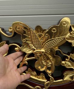 Tranh Chữ Tâm Phúc - Lộc Thọ - Tâm Đức Thiếc Vàng