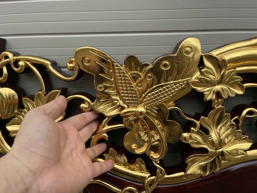 Tranh Chữ Tâm Phúc - Lộc Thọ - Tâm Đức Thiếc Vàng
