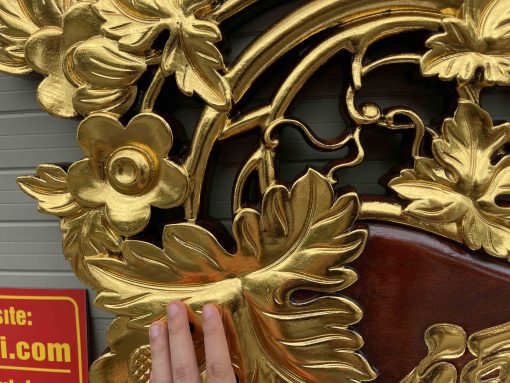 Tranh Chữ Tâm Phúc - Lộc Thọ - Tâm Đức Thiếc Vàng