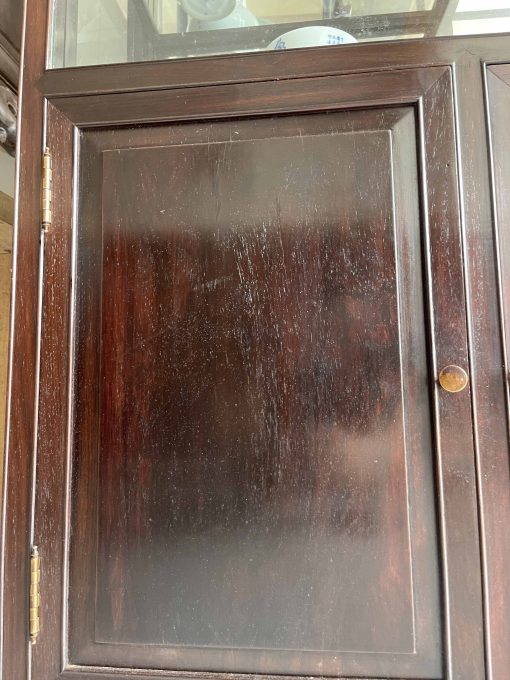 Tủ Bày Đồ Gỗ Trắc Lối Tàu Có Kính