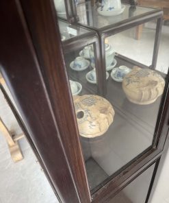 Tủ Bày Đồ Gỗ Trắc Lối Tàu Có Kính