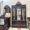 Tủ Bày Đồ Louis 2 Thớt Có Kính