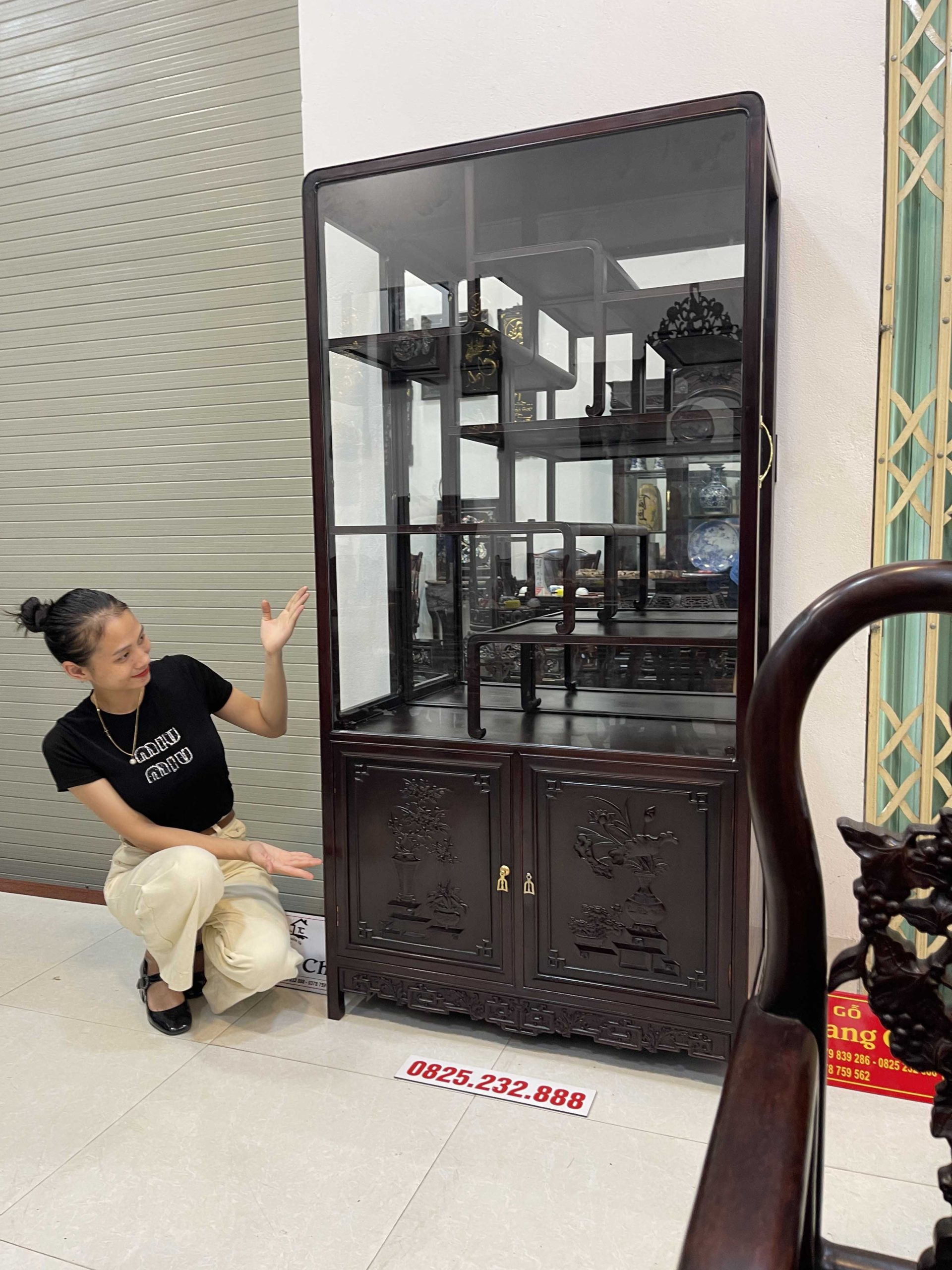 Tủ Bày Đồ Hàng Đặt Làm Theo Kích Thước 180 x 90 x 40