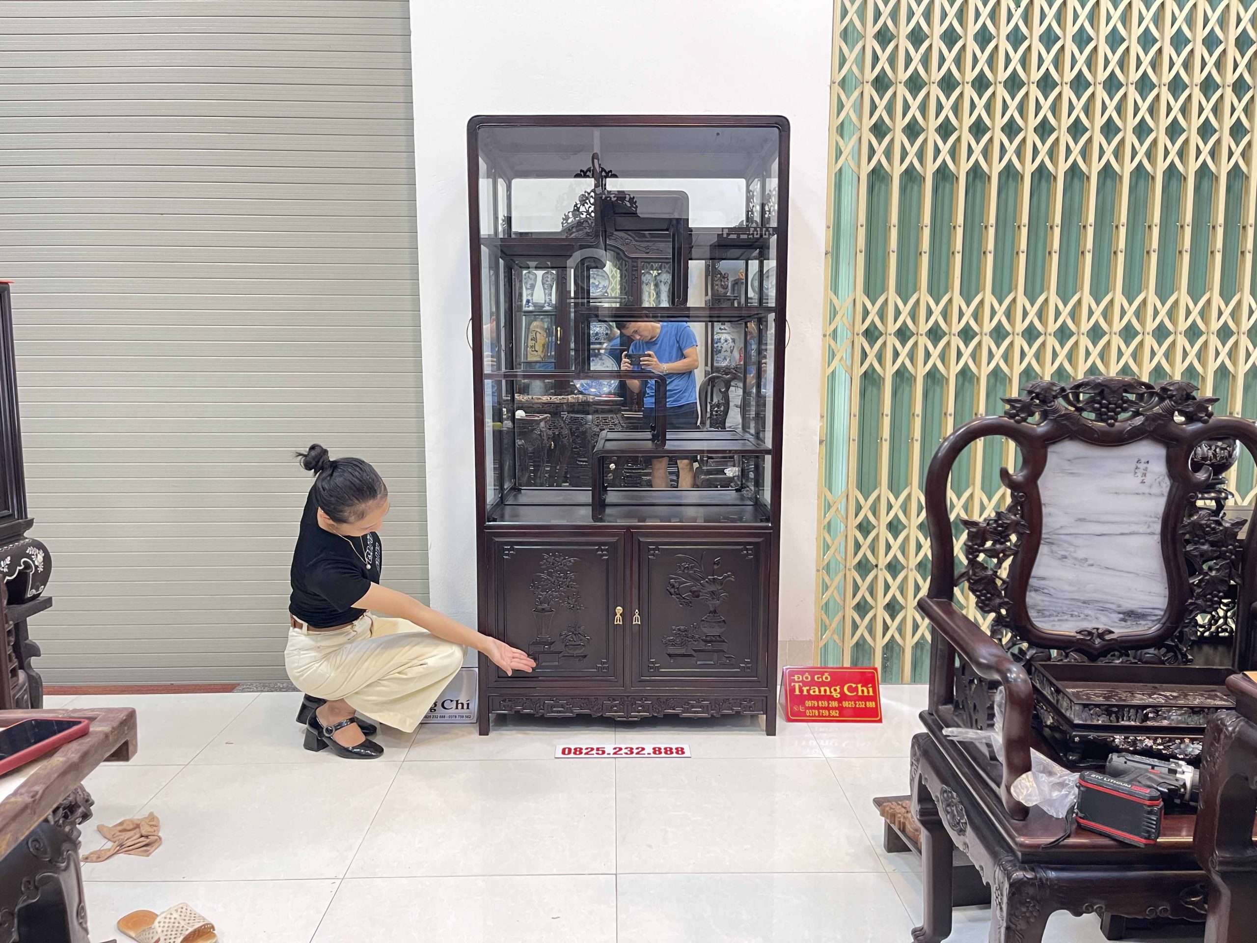 Tủ Bày Đồ Hàng Đặt Làm Theo Kích Thước 180 x 90 x 40