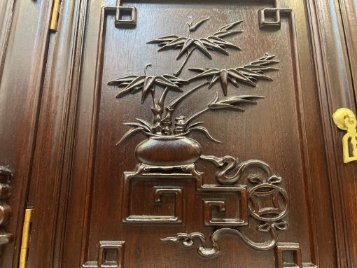 Tủ Bày Đồ Louis 2 Thớt Có Kính