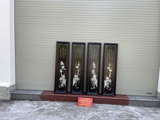 Bộ Tranh Tứ Qúy Khảm Bốn Mùa Gỗ Gụ
